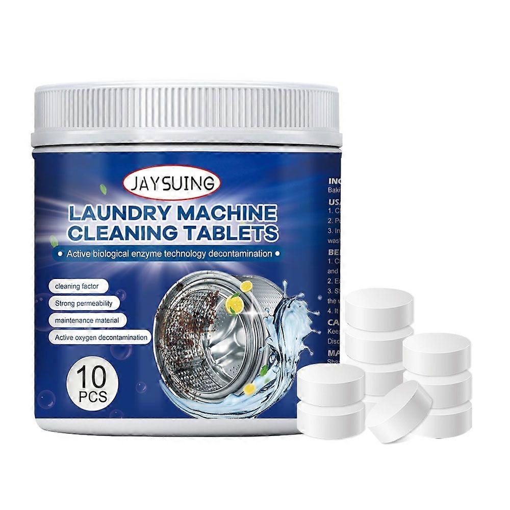 Washing Machine Cleaning Effervescent Tablets - Deep Clean & Remove Odors, 10pcs/boxed