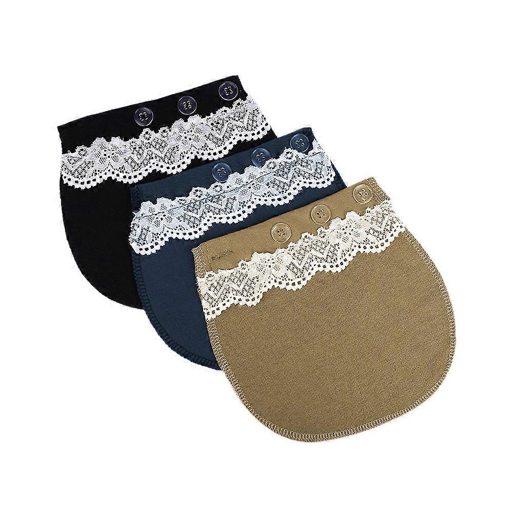 Waistband Button Extender 3Pcs for Jeans and Trousers Assorted Color for Adjustable Comfort