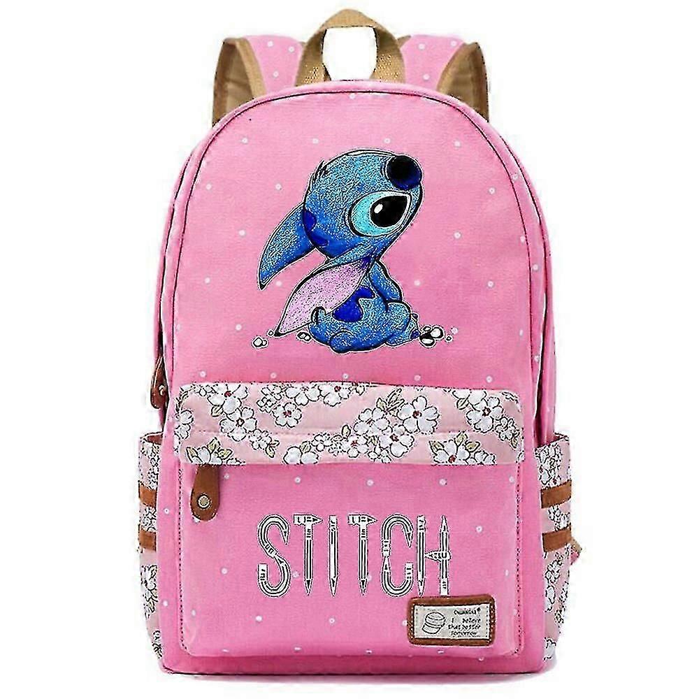New Kawaii Disney Stitch Boy Girl Kids School Book Bags Women Bagpack Teenagers Schoolbags Canvas Travel Laptop Backpack-i