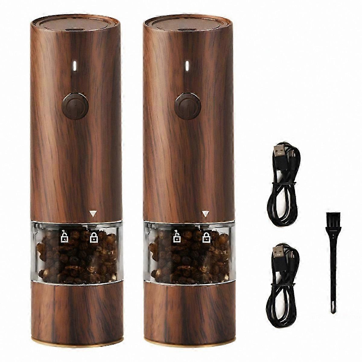 Adjustable Coarseness Rechargeable Salt and Pepper Mill Set