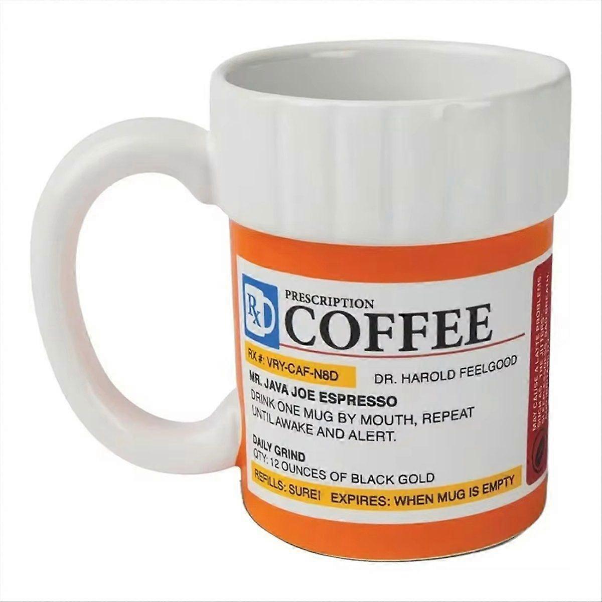 Ceramic Coffee Cup, Medicine Bottle Modeling Mug