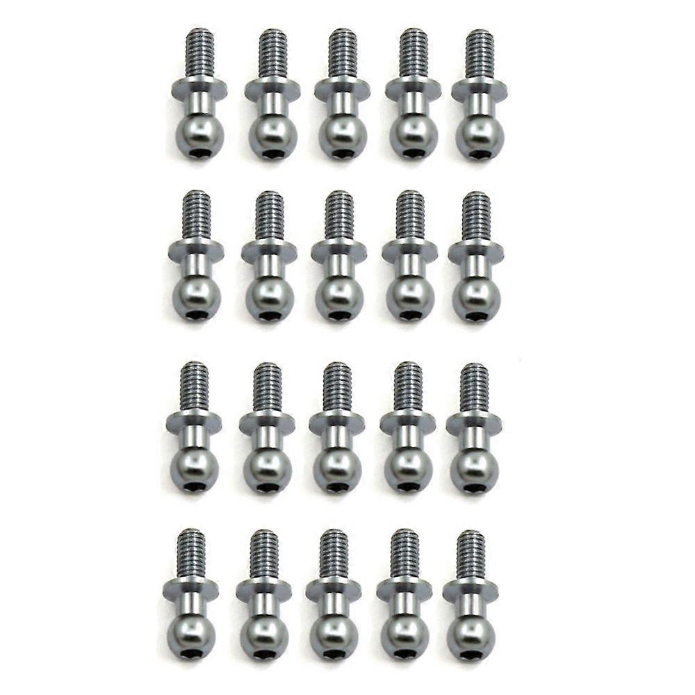 20Pcs Metal M3 Hex Ball Head Screws for TT-01 TT-02 Sakura D4 D5 1/10 RC Drift Car Spare Parts Universal,3