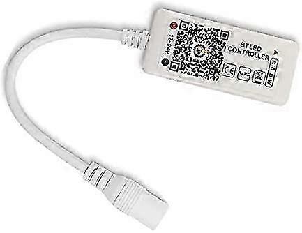 25-26 Bluetooth LED Controller Voice Control for 5050/3528 RGB LED Strip Light with 16 Million Colors Change/Dimmer/Timer/Sound Activated Function