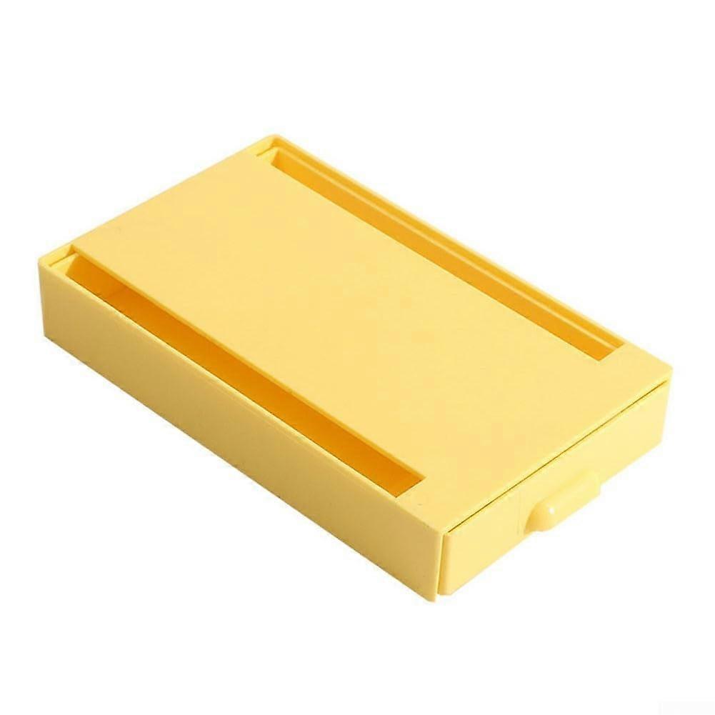 Effortless Organization with Concealed Drawer Box For Home Office And Study Areas Yellow Desk Organizer