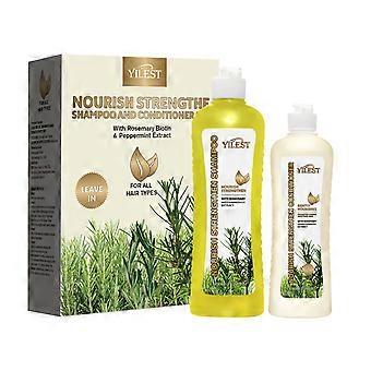 Rosemary Biotin Shampoo 450ml + 248ml Set; Castor Shampoo Oil Cleansing, Dandruff Removal, Smoothing, and Anti-Itch Set