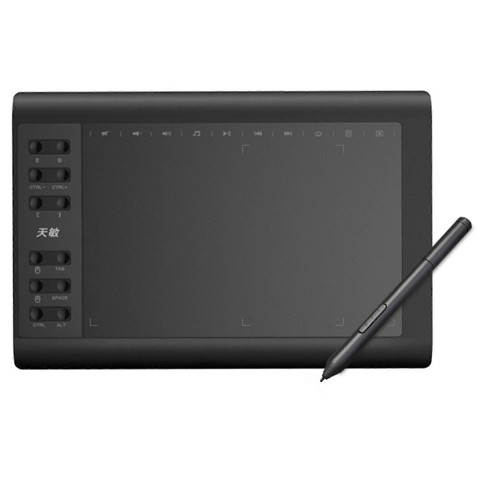 10moons G10 Digital Art Graphics Drawing Tablet 10 x 6 Inches Ultralight Art Creation Sketch with