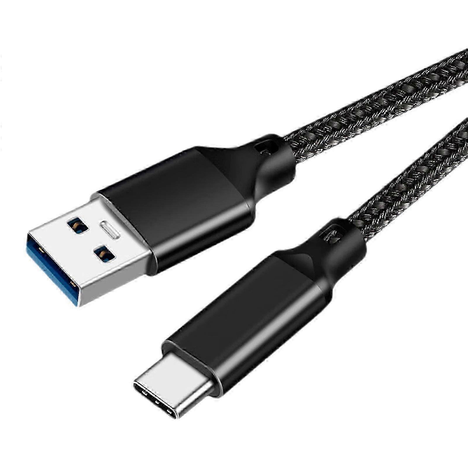 USB A to USB C Cable USB 3.2 10Gbps USB C Data Cable 3A 60W Quick Charging for USB C Mobile Phone External SSD