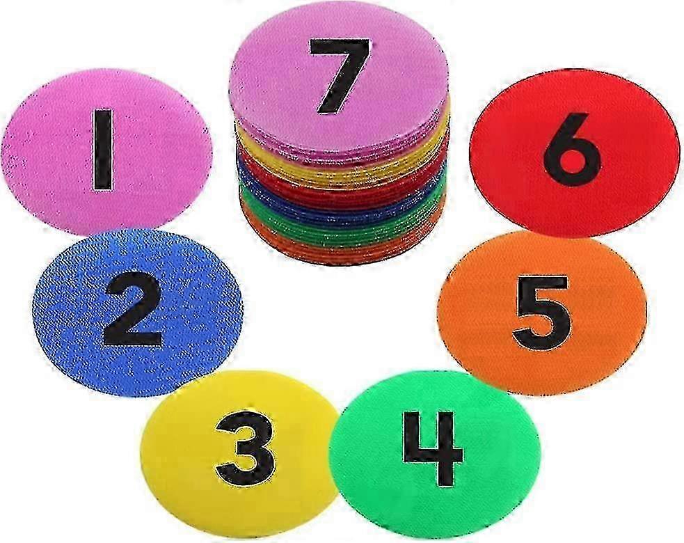 36 Pcs Carpet Spot Markers Nylon Carpet Spot Sit Markers Floor Dots Carpet Markers Circles Marker Dots With Numbers For Kindergarten Preschool Ki