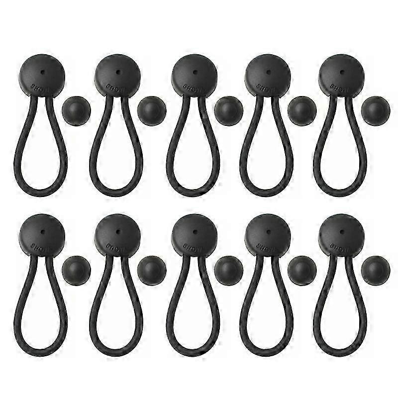 Anti-slip bungee cord for boats with stayput fastener 10 pack