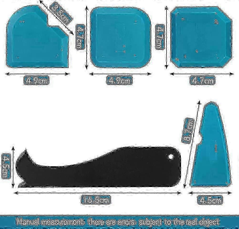 Silicone Sealant Kit with 5 Spatula Joint Smoothers for Kitchen & Bathroom. Caulk Tool Kit