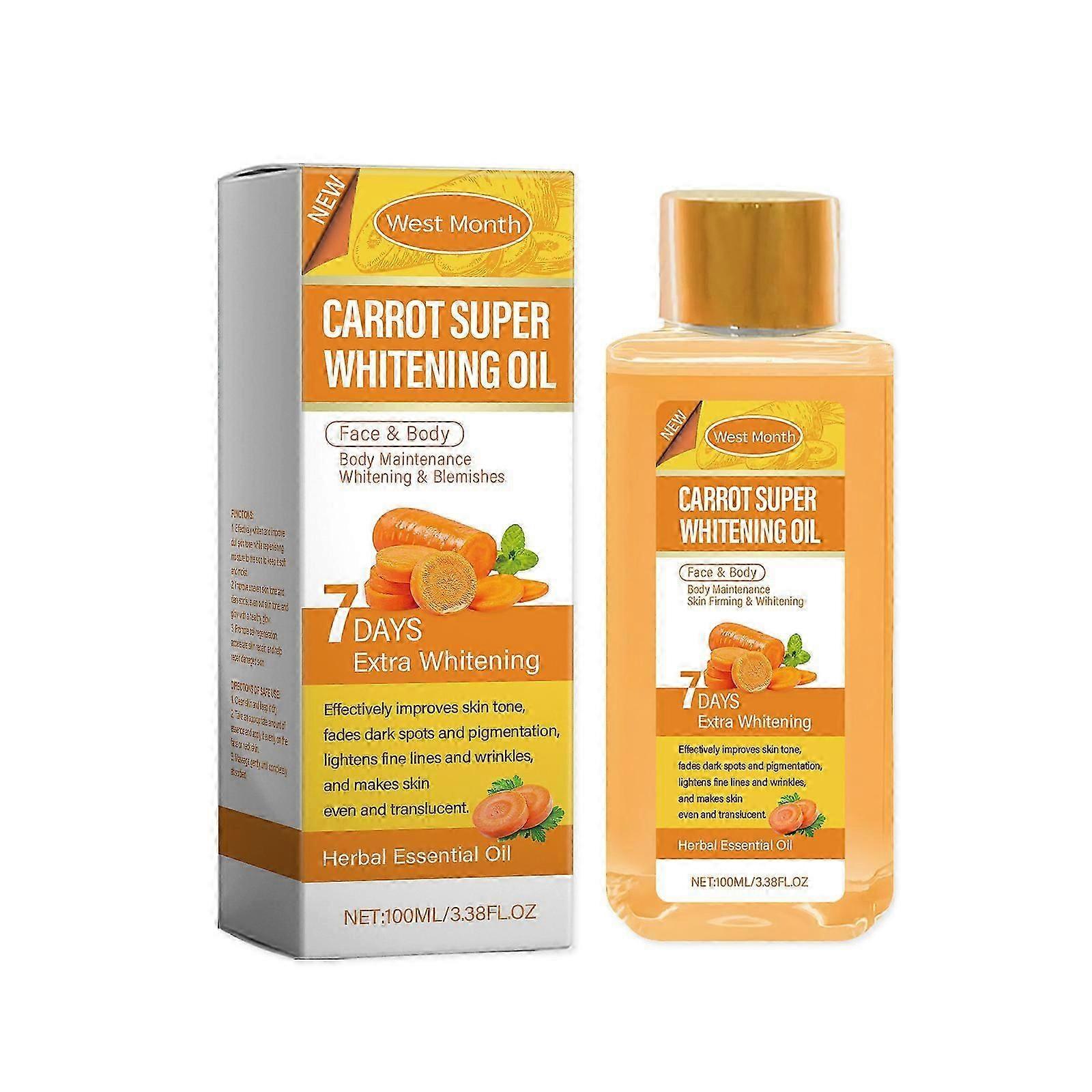 carrot body whitening oil