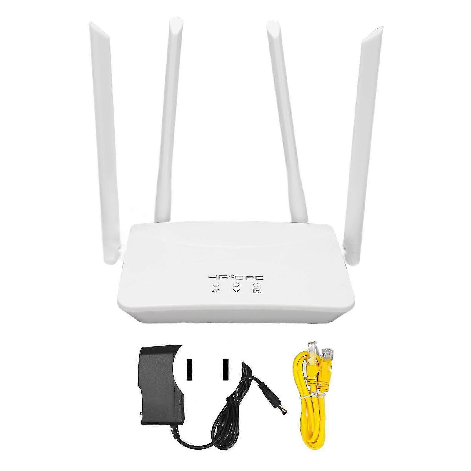 4G LTE Wireless Router Professional 300Mbps Mobile WiFi Router with 4pcs Antennas for B1 3 5 40 for Asian Area 100240V US Plug