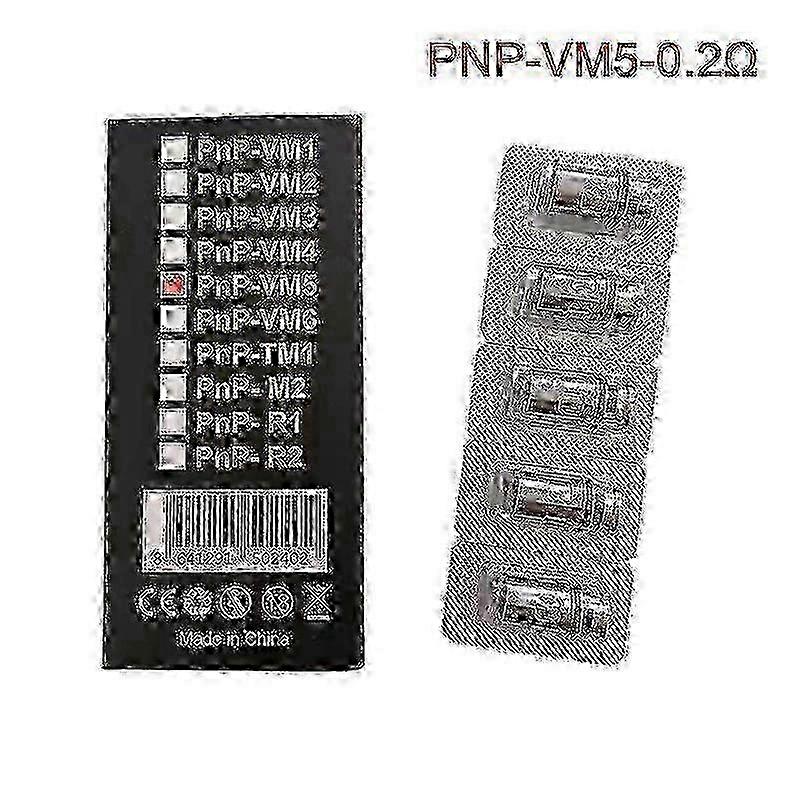 Voopoo Pnp Coil Replacements (Vm1/Vm3/Vm5/R1/M2) - 5pcs/box