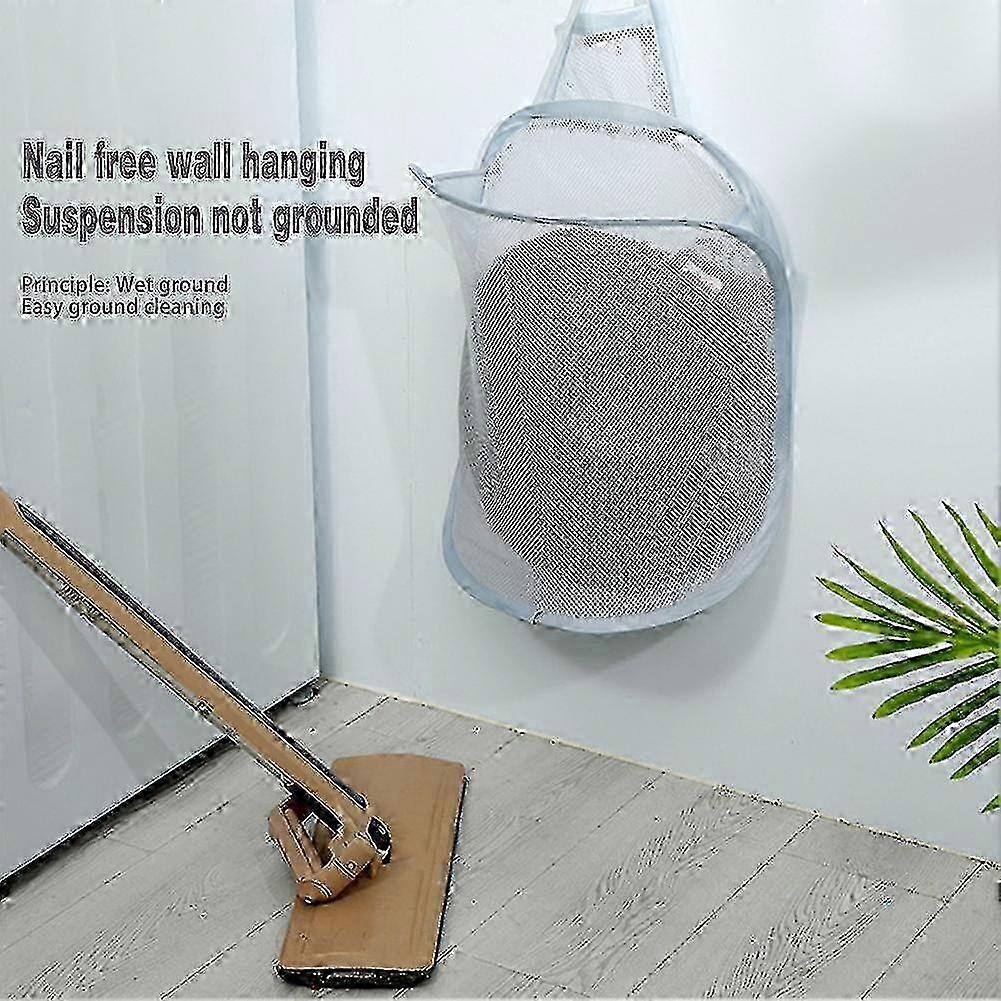 hängande tvättkorg väggmontering smutsiga kläder korg mångsidig klädförvaringskorg