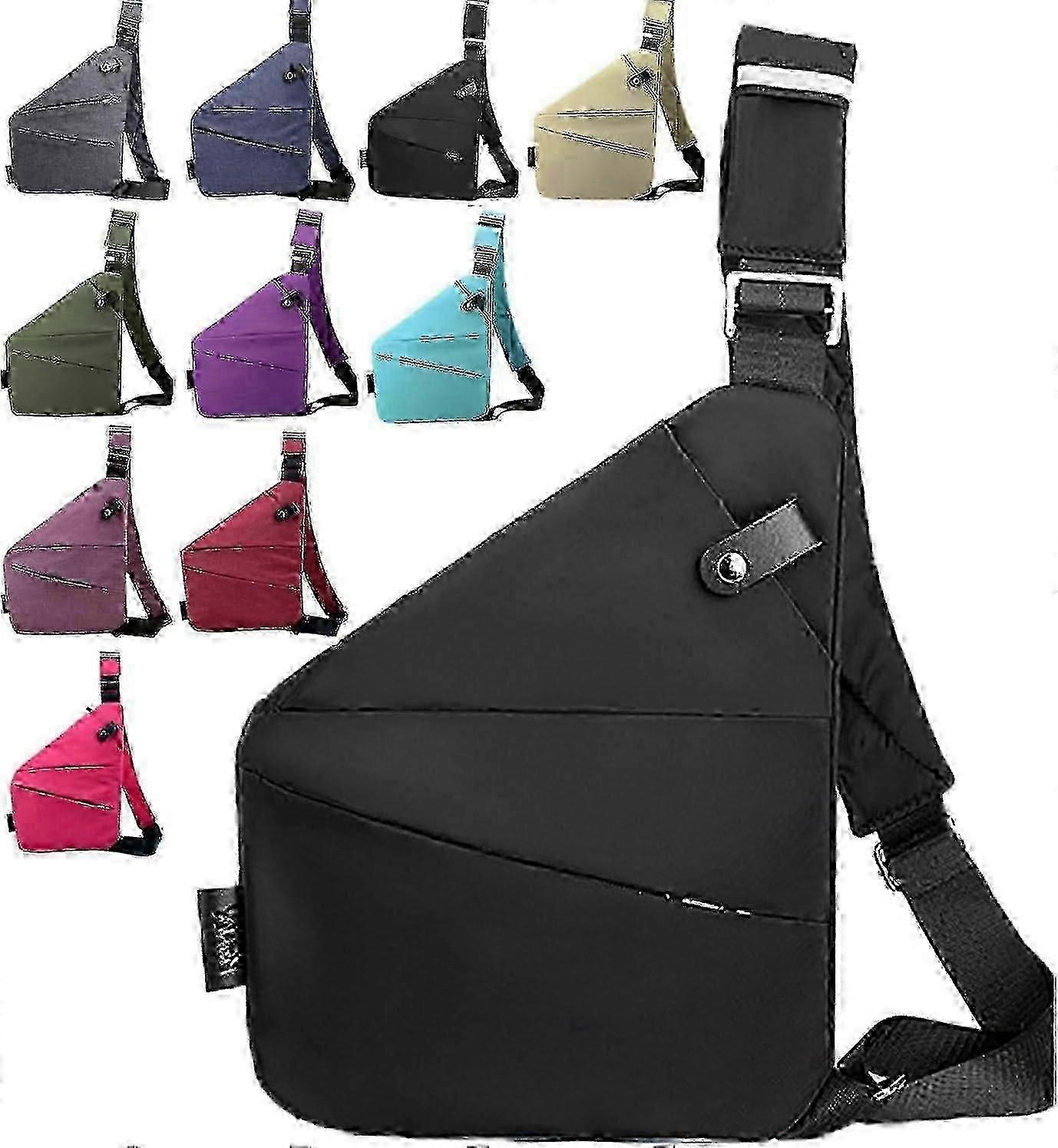 Anti-Theft Crossbody Bag for Women, Travel Security Purse with RFID Protection & Waterproof Oxford Fabric