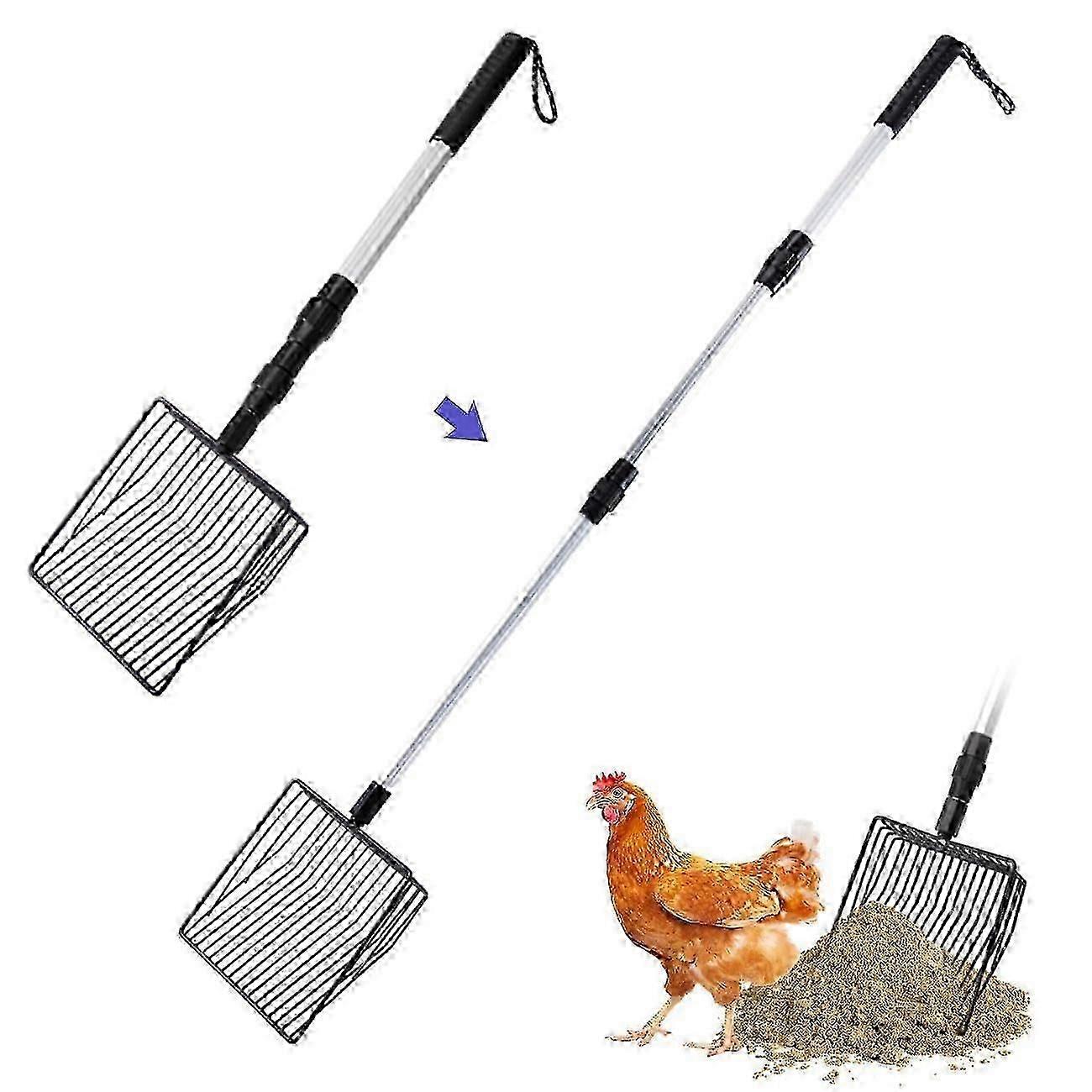 poepschep voor kippenhok rekbaar