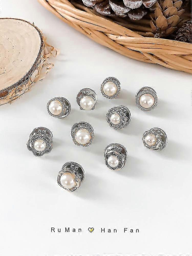 10pcs χαριτωμένο πρακτικό αντιθαμβωτικό Καρφίτσα Φόρεμα Ντεκολτέ Μαργαριτάρι Καρφίτσα Ρούχα Σταθερή Καρφίτσα