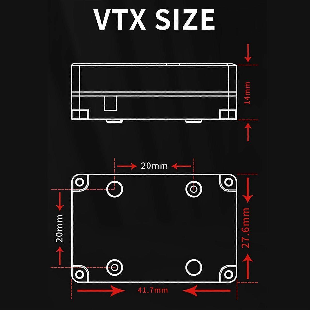 For Axis Flying 3W 5.8G VTX FPV Video Transmitter Built-in Cooling Fan for FPV Long Range RC Drone