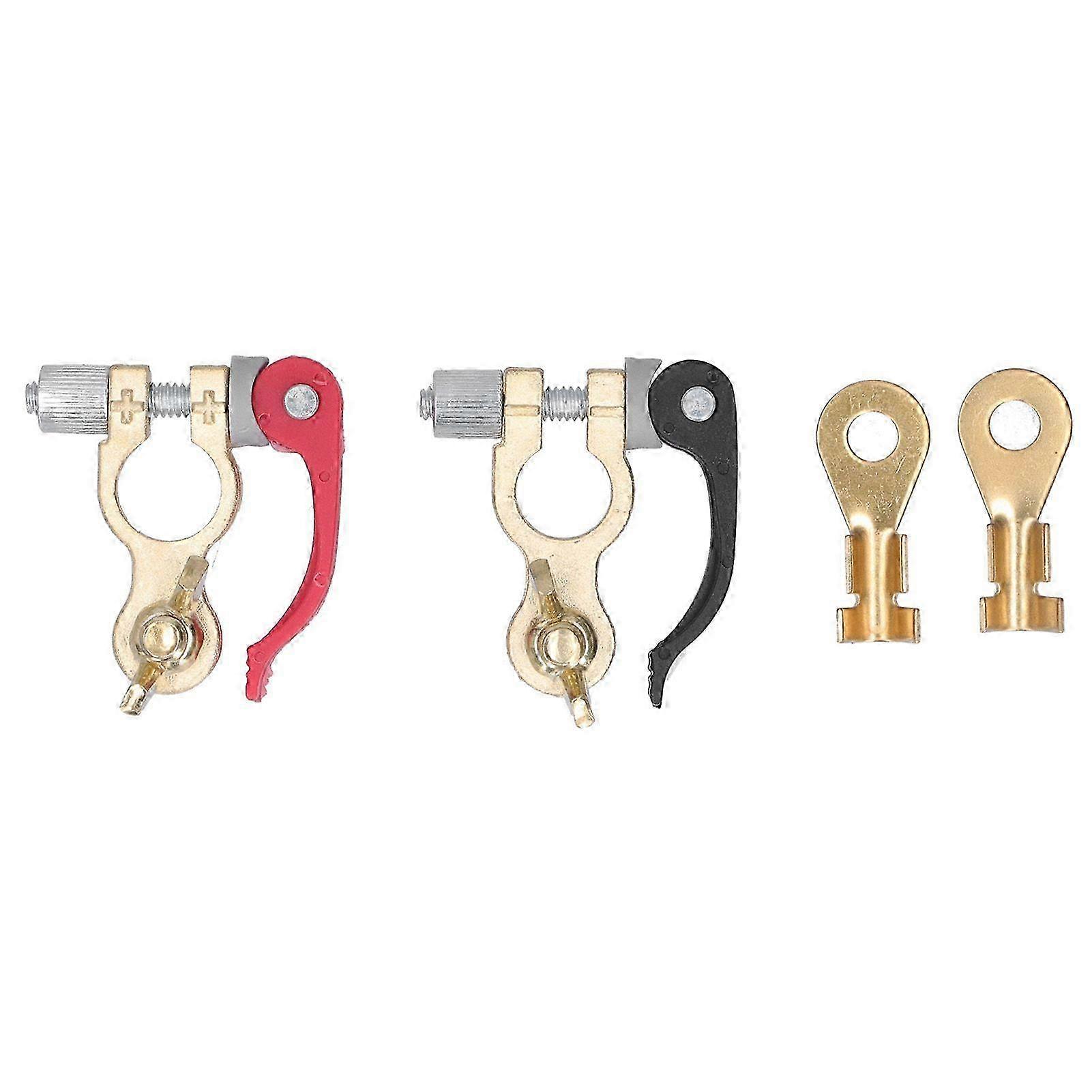 Quick Disconnect Battery Terminal Clamp Shut Off Connectors with Lug for 12V 6V 24V Boat Race CarHwy