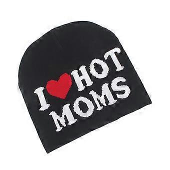 New  Jacquard Letter Knit Beanie For Women Autumn And Winter Niche Street Hip-Hop Style Personalized Heart Pullover Knitted Cold-Weather Hat