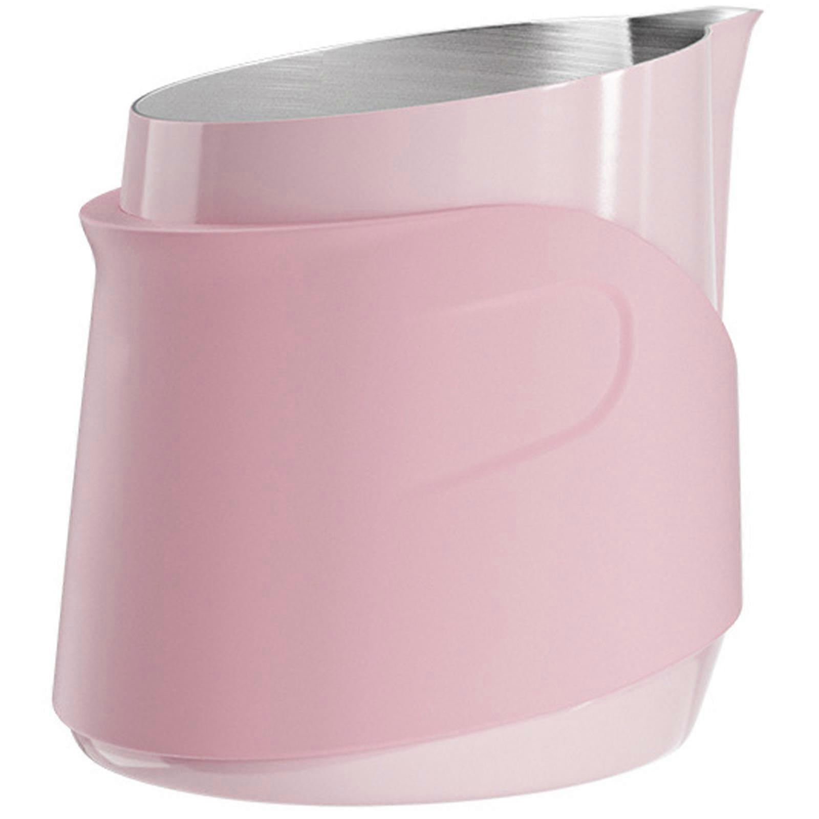 Professional Coffee Art Tool With Ergonomic Handleless Designs For Latte Pouring Control Practical Frothing Jar  Pink