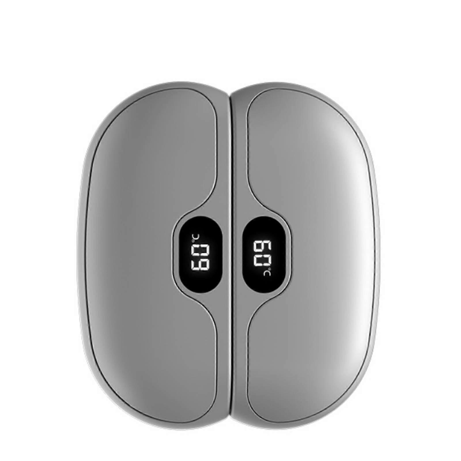 Detachable Double Sided Heating Pad With 8H Battery Fast Charge For Winter Activities  White