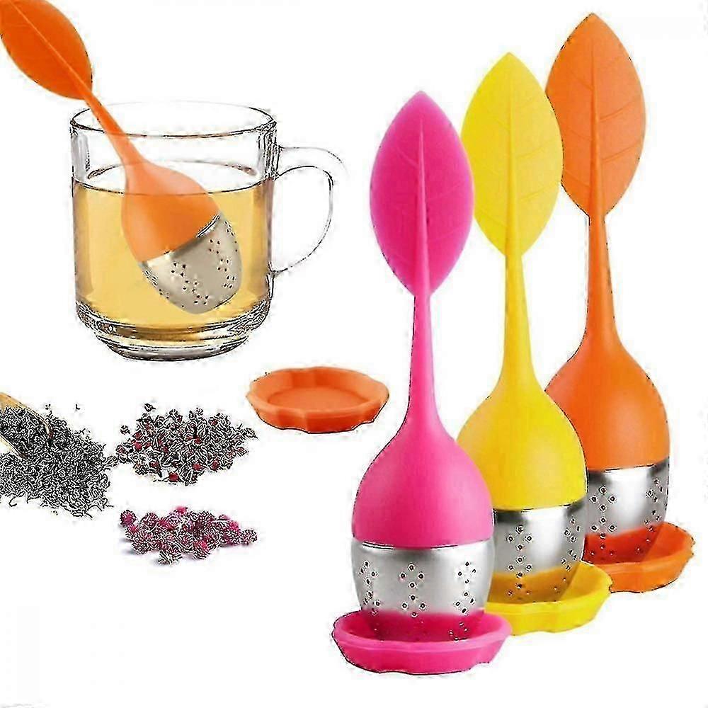Loose Leaf Tea Infuser - Silicone Handle Tea Infuser Stainless Steel Strainer