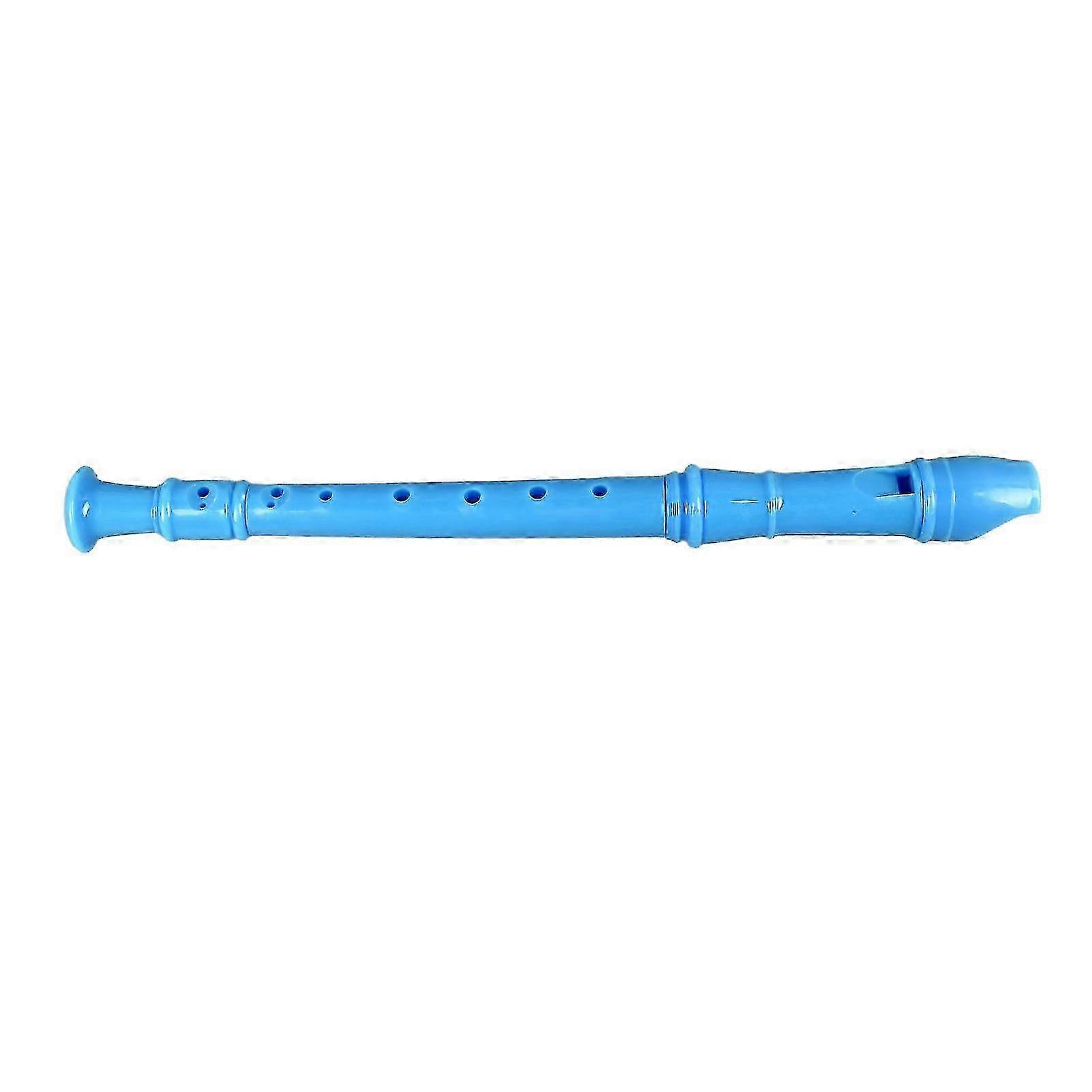 Soprano Recorder Instrument 8 Hole Descant Treble Flute ABS for Kids Students Classroom Playing Performance Blue