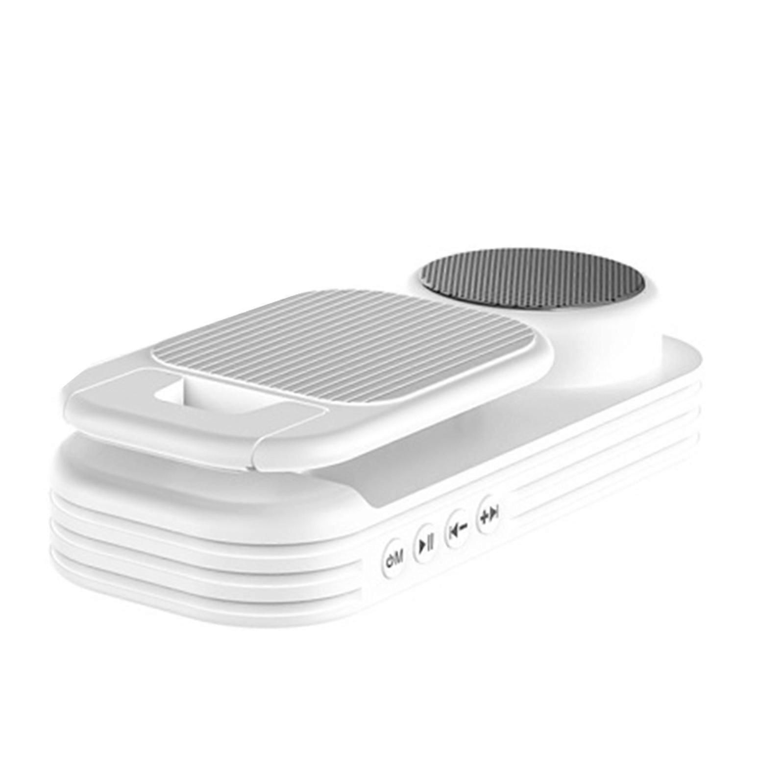 Speakers With Phone Rest Holder, Adjustable Designs For Convenient Desk Use Work Play Indoors Outdoors Parties Enjoyment  White
