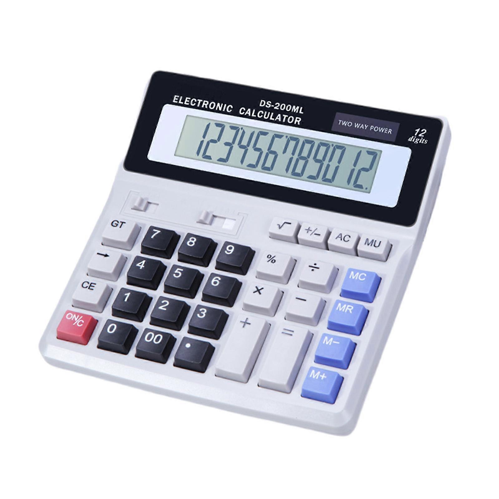 Ergonomic Power Electronic Calculator With Display Optimized For Corporate Bookkeeping And Student Use Multicolor