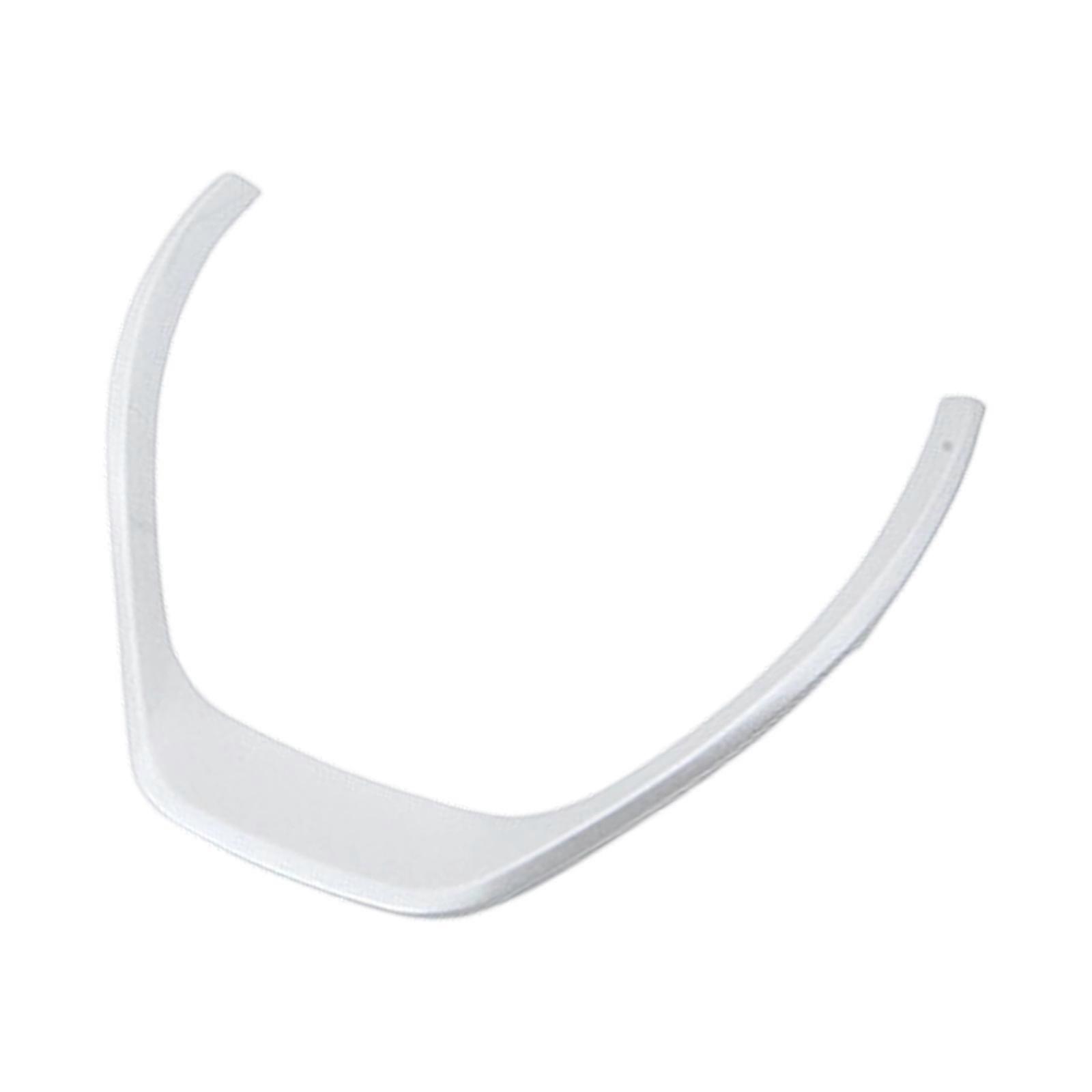 Universal Steering Wheel Decoration Panel Protective Layer with Adhesive Backing Simple Installation for Car 3 Models  Silver