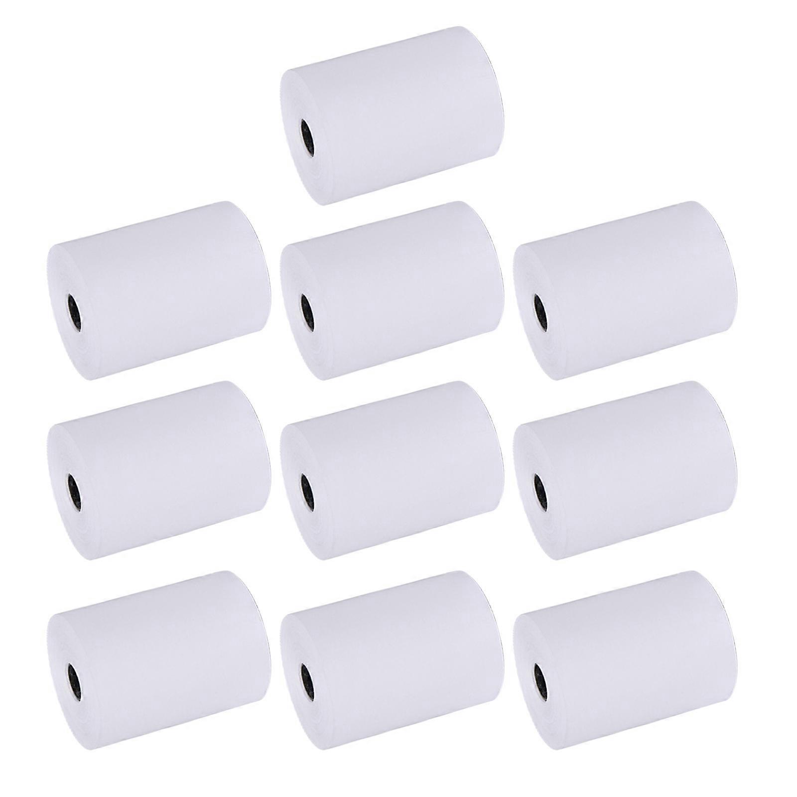 10 Rolls Thermal Rolls Thermal Paper Till Rolls 57x30mm Receipt Rolls Clear Printing Easy to Use Multicolor