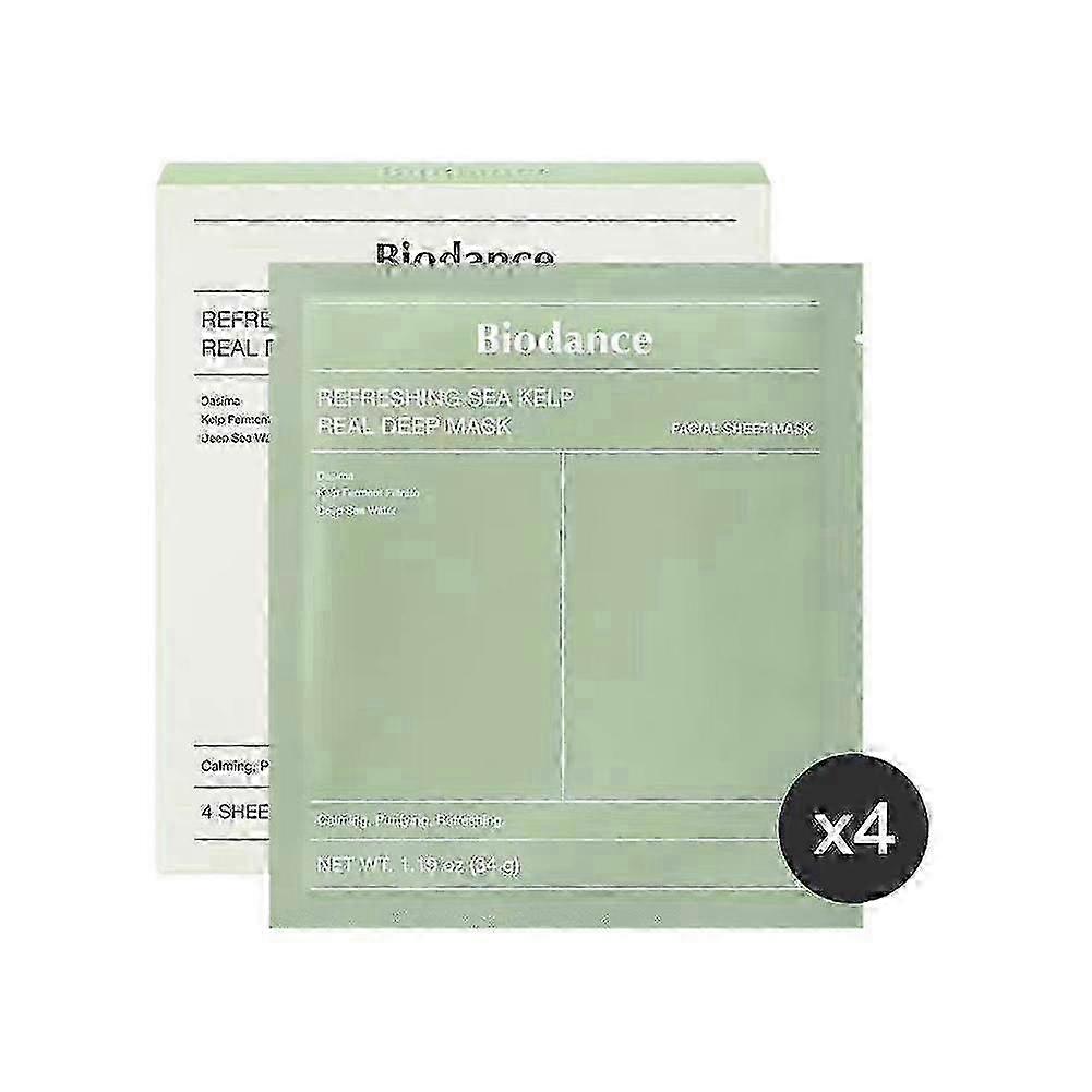4-Pack Collagen Face Mask Sheet Set for Deep Hydration and Firming with Hyaluronic Acid and Plant Extracts