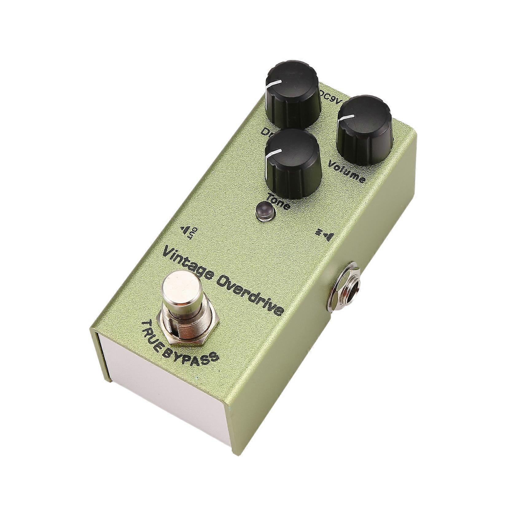 Mini Elgitarr Effektpedal Elgitarrpedal Vintage Overdrive för Elgitarr