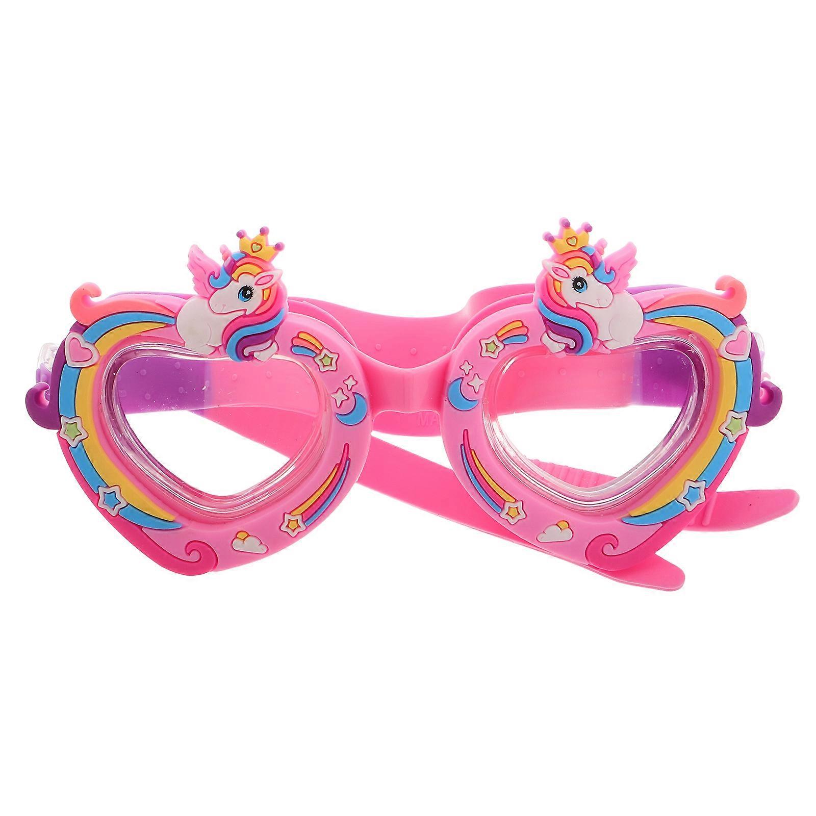 Children's Kids Swimming Goggles Soft Silicone Adjustable Head Strap
