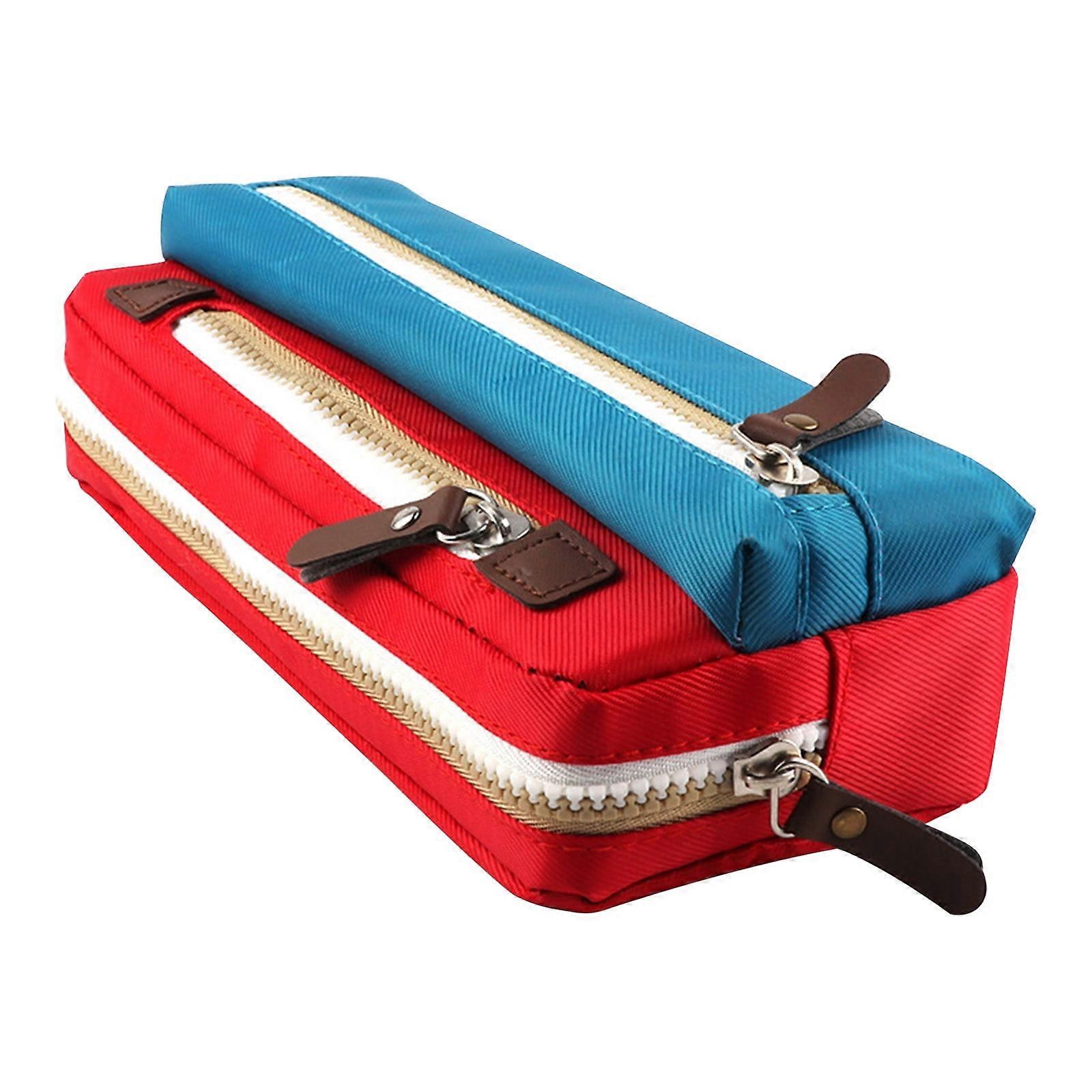 YOBOLK Pencil Case, 3-Layer Large Capacity Pen Holder, Camouflage Design, Compatible with School Stationery, for Primary & Middle School Students