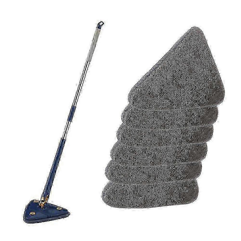 e 360 Rotating Adjustable Cleaning Mop, Triangle Cleaning Mop With Automatic Water Squeeze Function-DYDZ