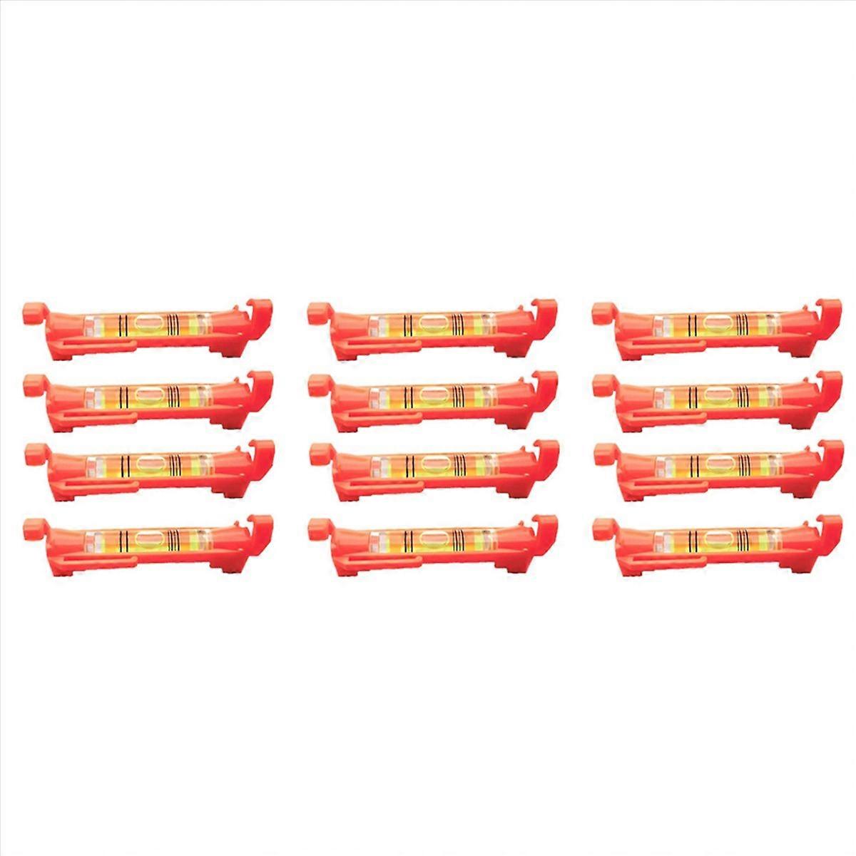 12Pcs String Level Hanging Line for Leveling Surveying, Building Trades, Bricklaying, Etc. (Red)