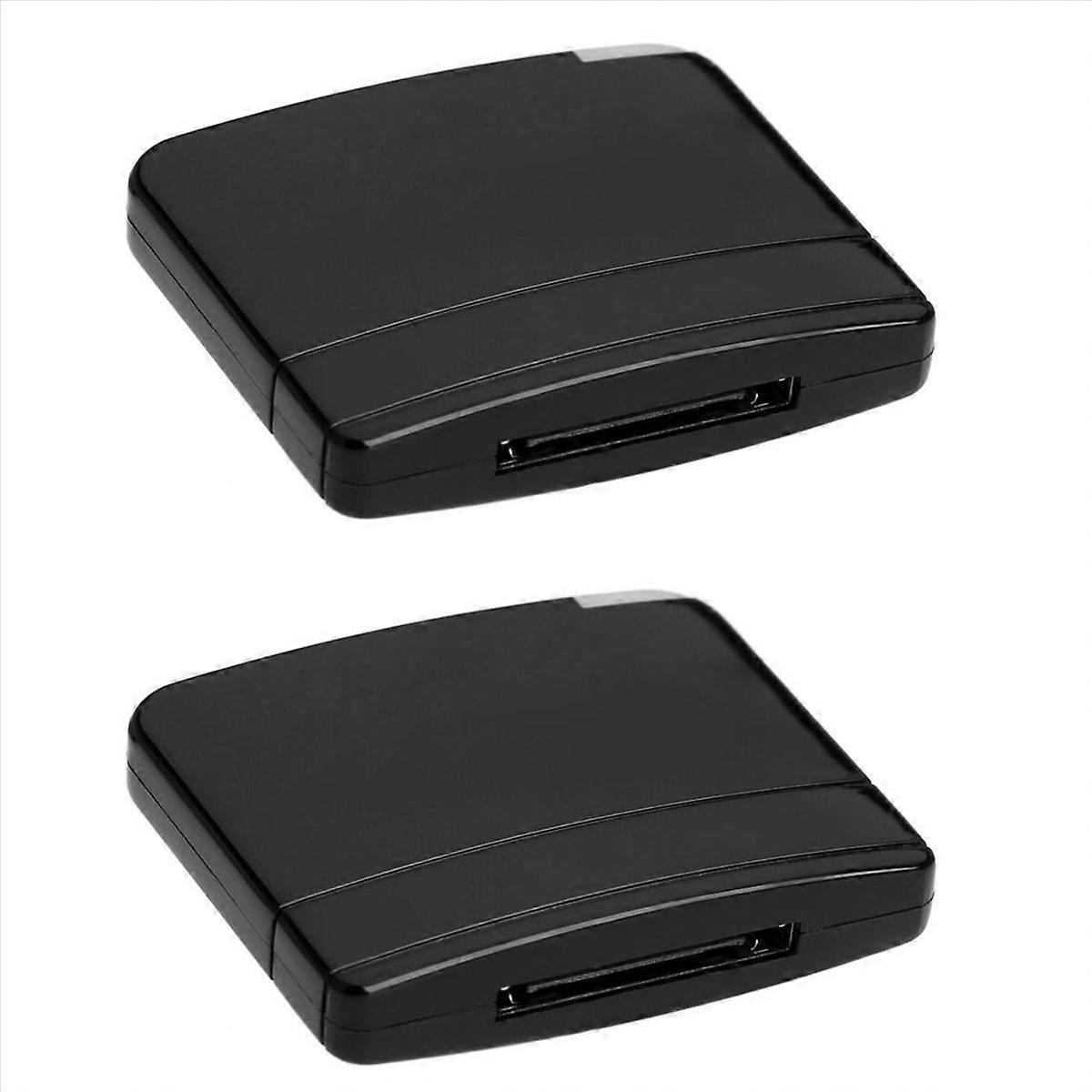 2X Bluetooth A2DP Music Audio 30 Pin Receiver Adapter for Speaker Dock Black