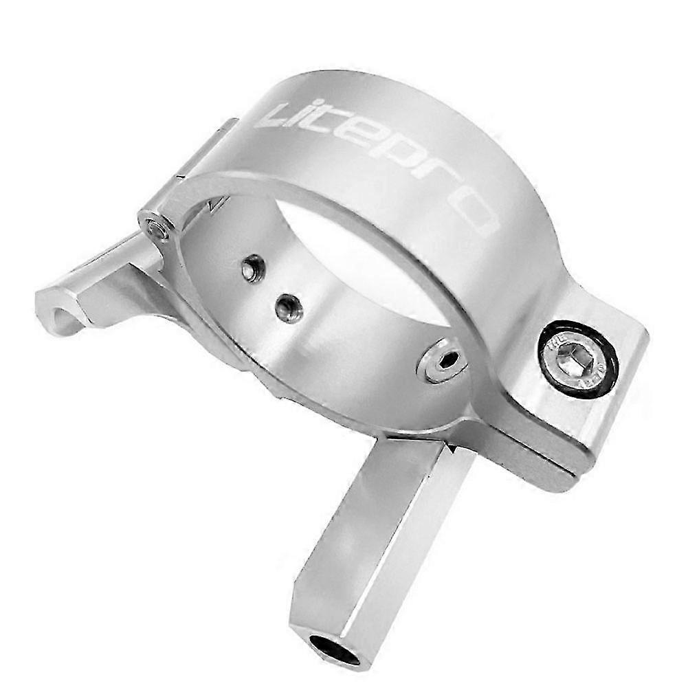 Front Derailleur Clamp for Jex Jp8 FAA083 Folding Bike 18/20 Speed Double Chainring Front Derailleur Silver