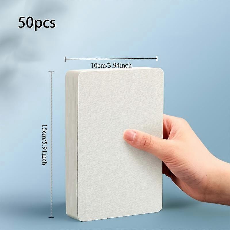 50pcs Watercolor Paper Postcard Art Painting Rectangular Circular Special Paper Medium Thick Double-sided Pattern Blank Drawing
