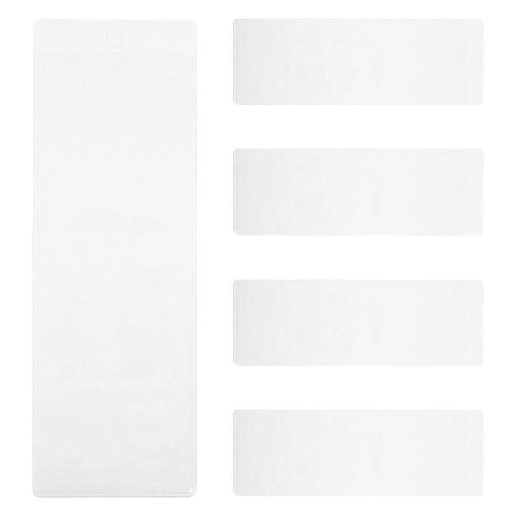 transparent bookmark sleeves plastic 10pcs protective covers