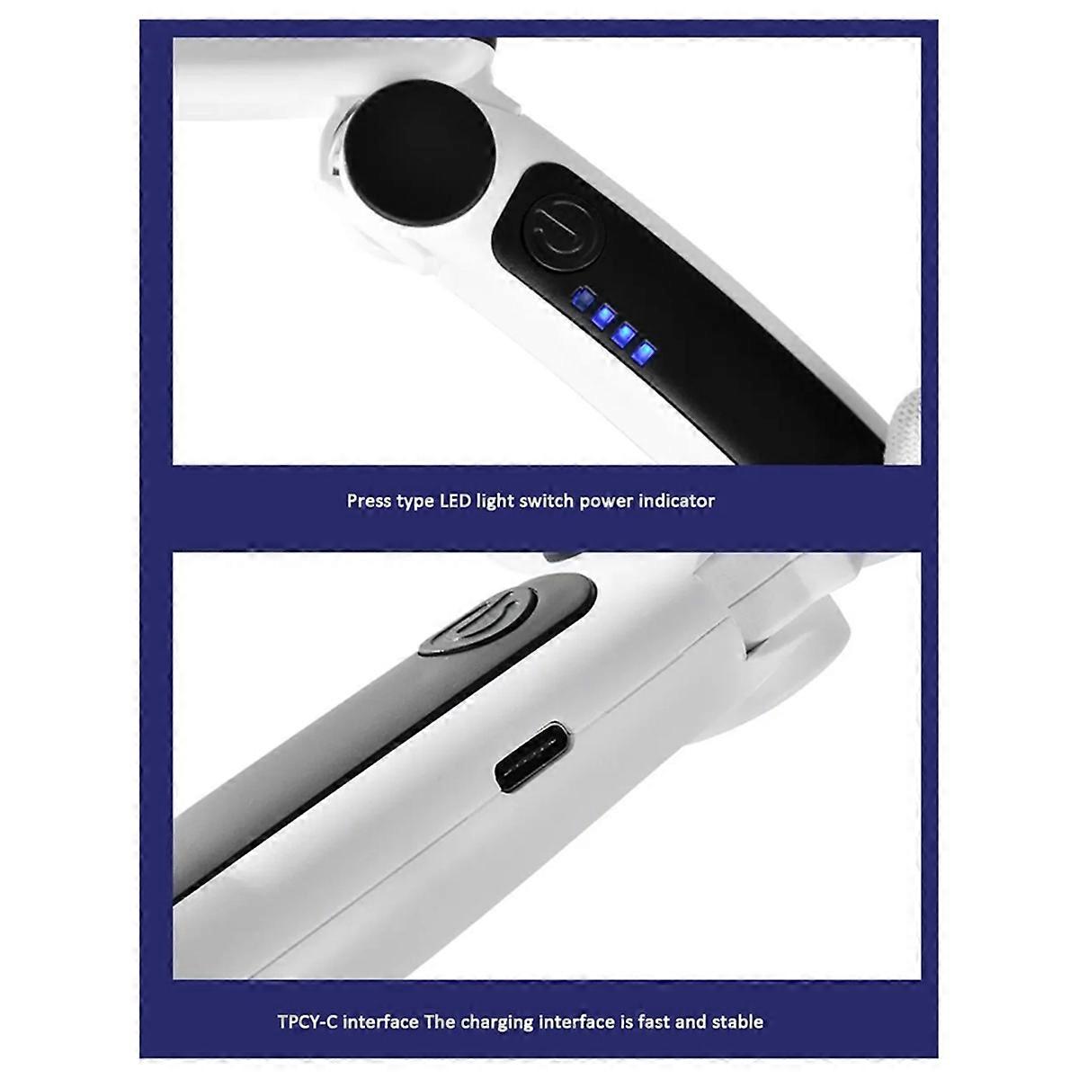 Lupa 5/20/45X iluminada com 20 LEDs para idosos de leitura