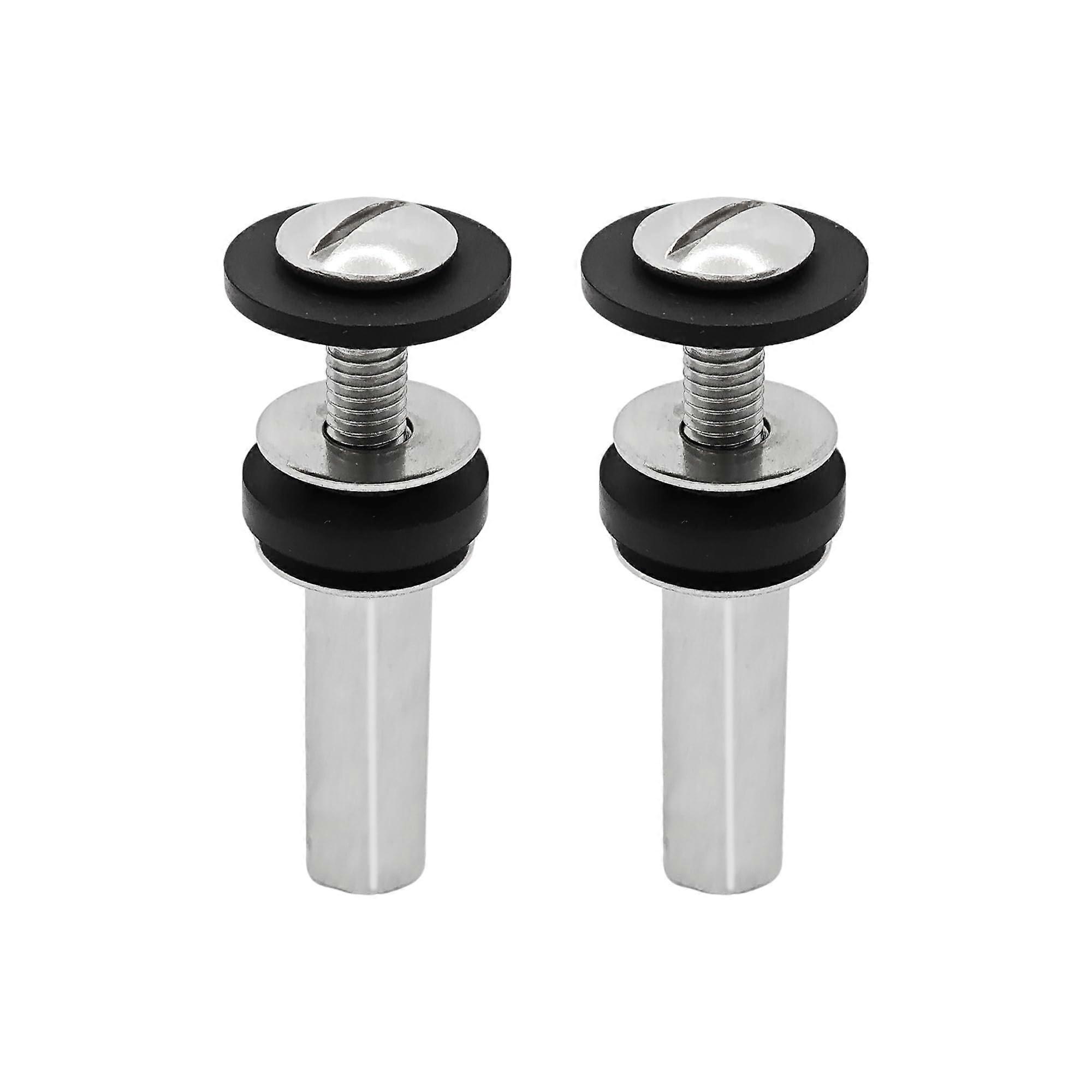 Universal Stainless Steel Toilet Seat Bolts Kit with Extended Lock Nuts, LeakProof and RustResistant