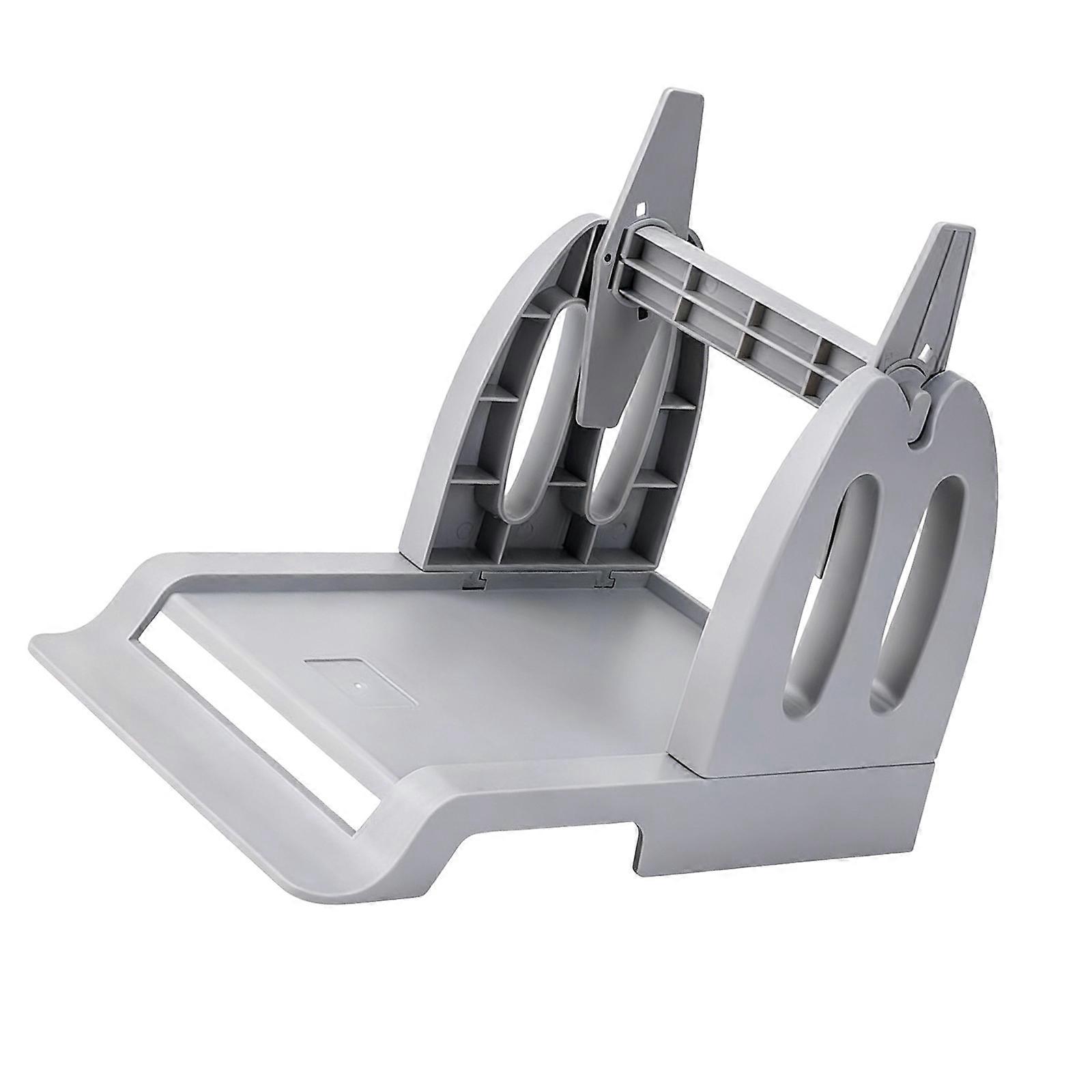 Label Holder External Roll for Desktop Barcode Label Printer Adjustment Space Saving Label Barcode Printer Stand  Grey Small