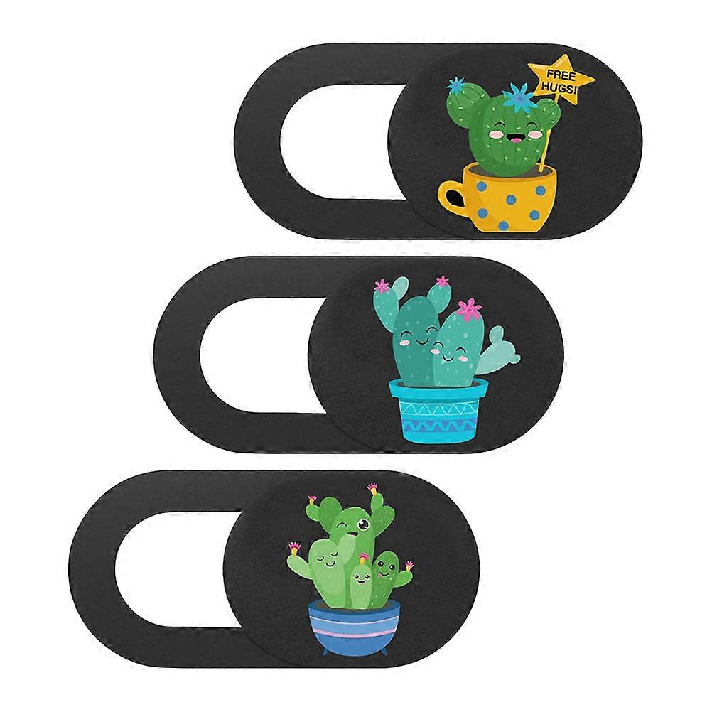Webcam Slider Cactus Camera Cover for Privacy Protection 3Pcs