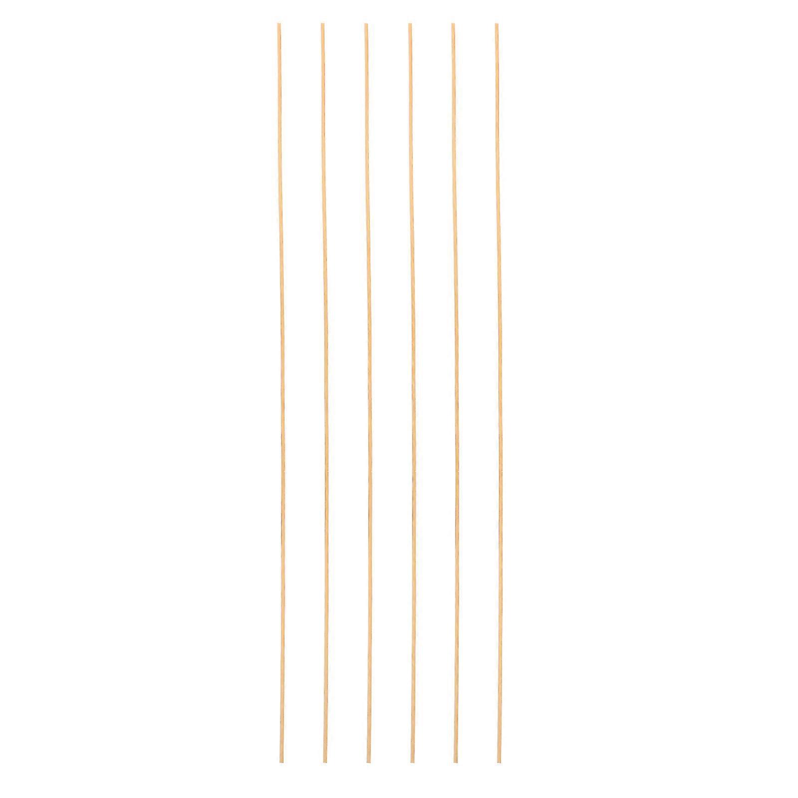 Bamboo Sticks Bamboo Weaving for DIY Craft Projects 6Pcs Set