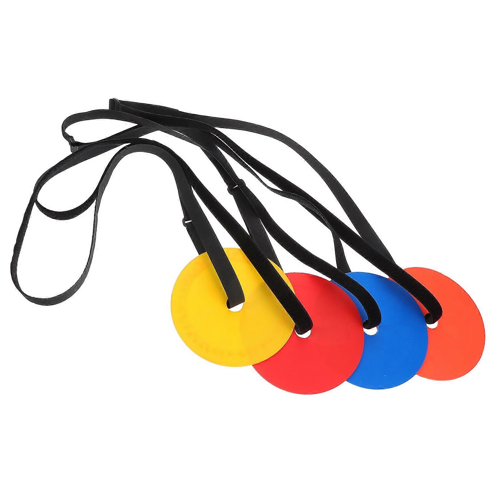 Football Target Practice Soccer Training Equipment Flat Cone 4Pcs Set