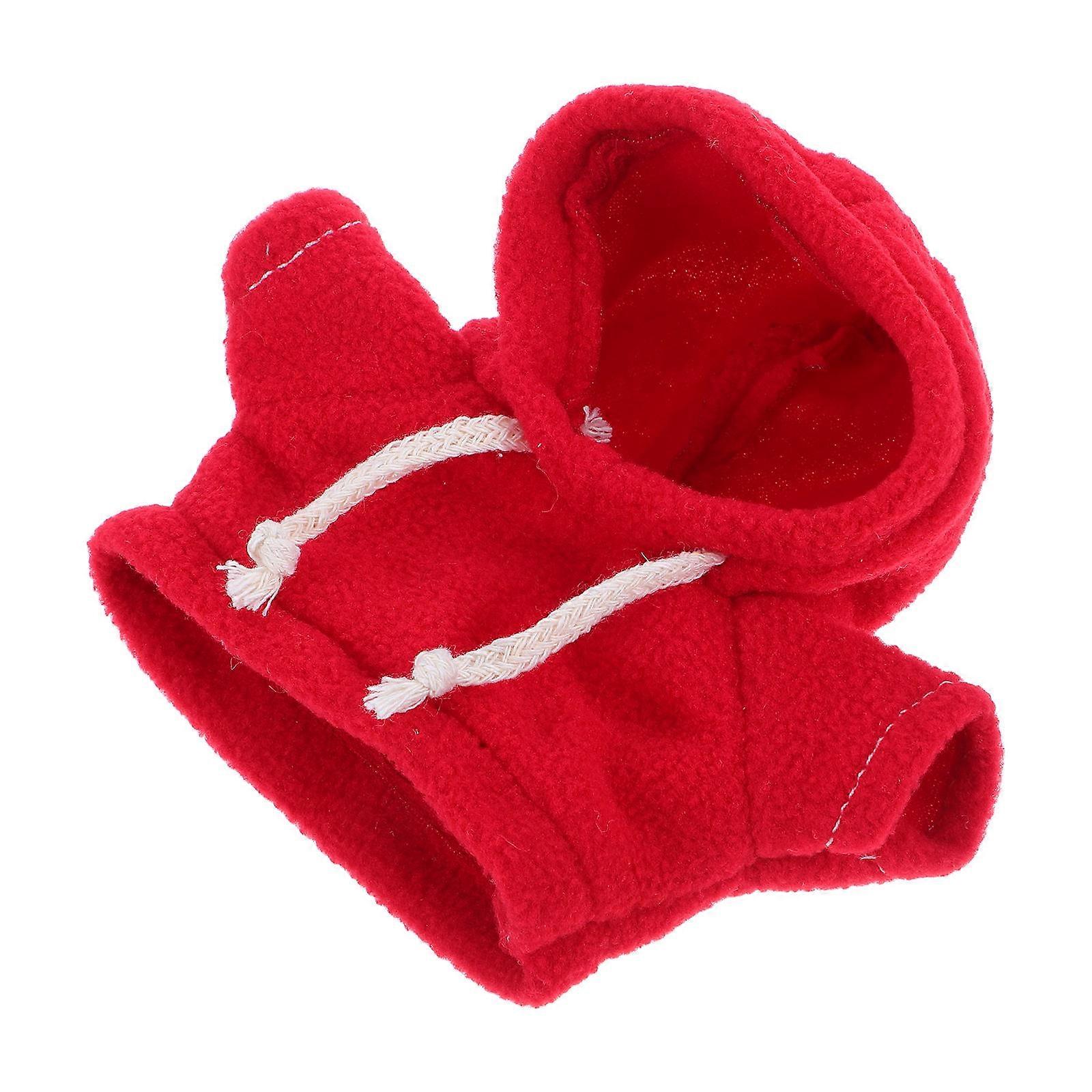 Plush Toy Bear Clothes Red Sweater for Doll Clothes Accessory