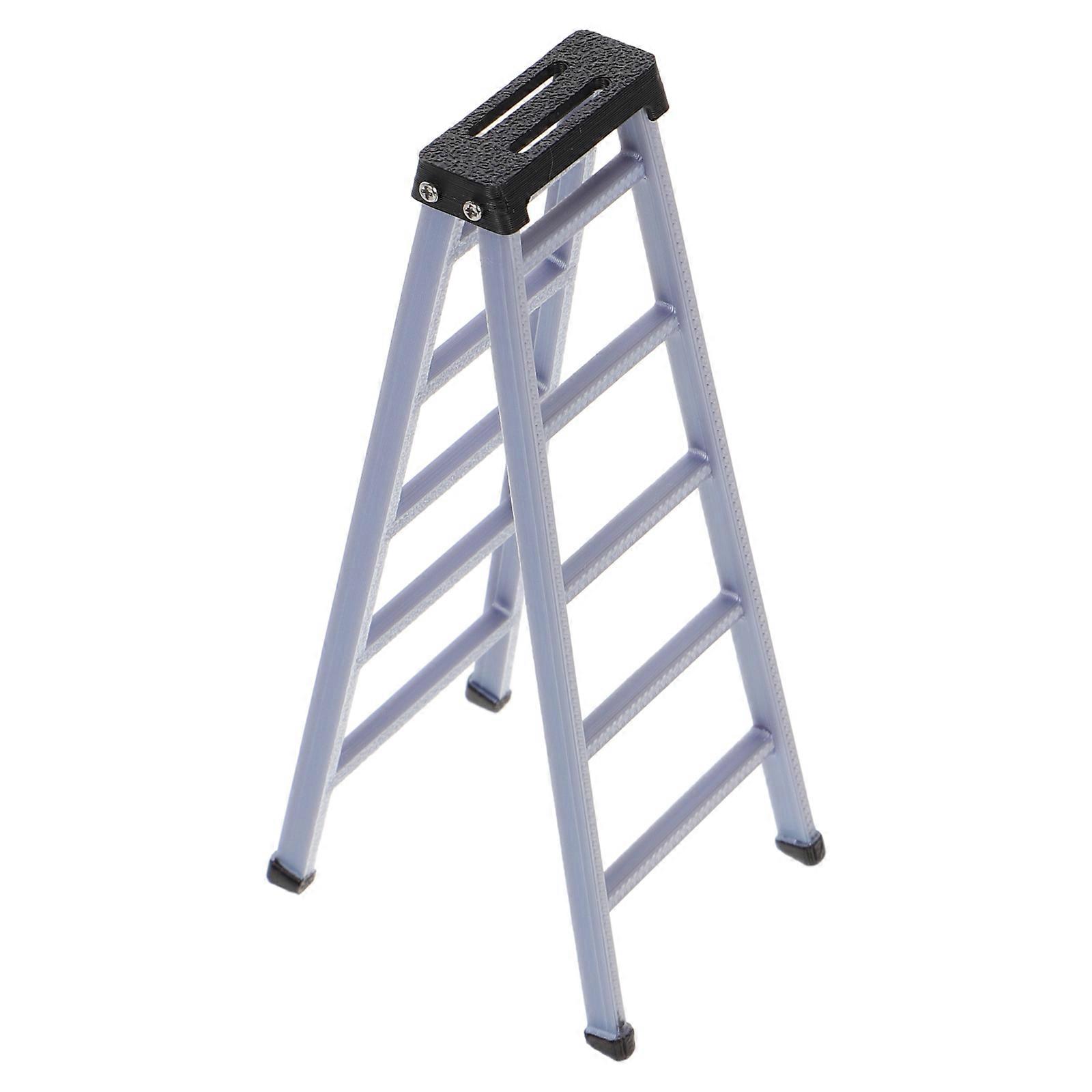 Dollhouse Step Stool Miniature Ladder for Plastic Model Decoration